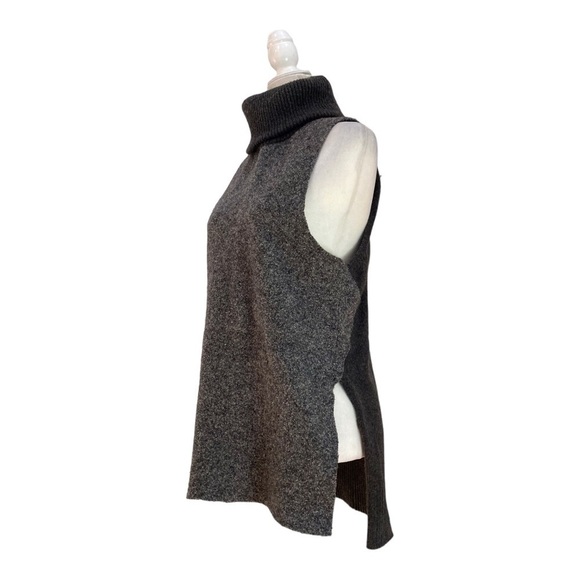 White + Warren Wool Blend Sleeveless Turtleneck Tunic Knit Sweater - Picture 3 of 11